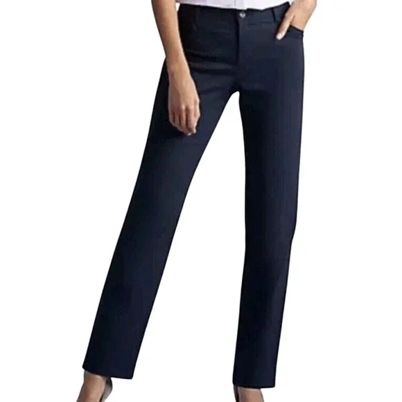 Lee L129806 Womens Navy Relaxed‎ Fit Original All Day Jeans Size 10 L NWT #154C - Picture 2 of 16